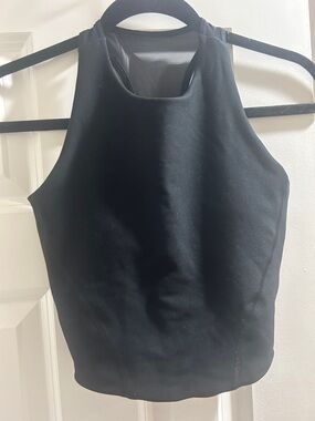 Abercrombie & Fitch Black High-Neck Tank Top